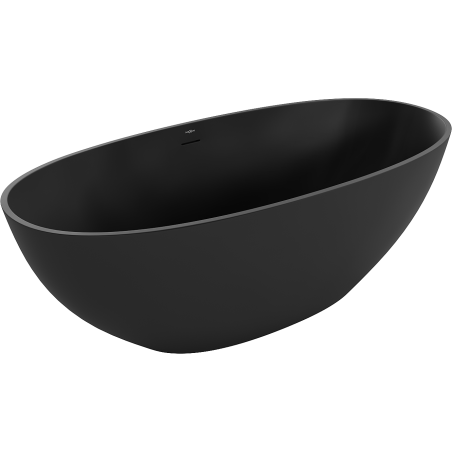 Mexen Bari laisvai pastatoma vonia iš konglomerato 165 x 75 cm, juoda matinė - 57221657570