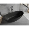 Mexen Bari laisvai stovinti vonia iš konglomerato 165 x 75 cm, matinis juodas - 57221657570
