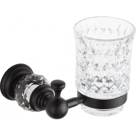 Mexen Estela dantų šepetėlių puodelis, juodas - 7011538-70