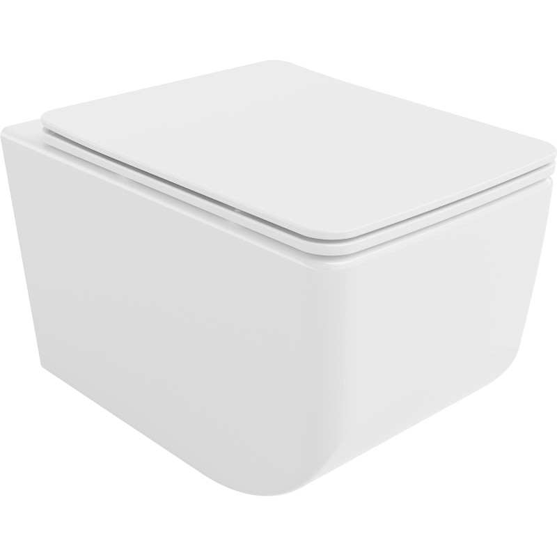 Mexen Vera wc dubuo Rimless su lėtai nusileidžiančiu plonu dangčiu, duroplast, baltas - 30164000