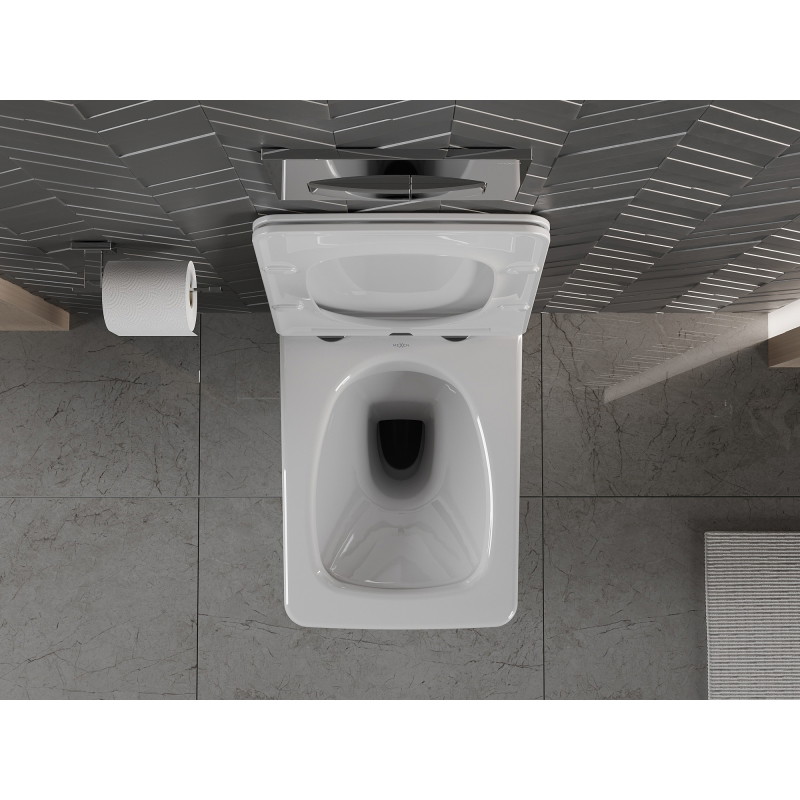 Mexen Vera wc dubuo Rimless su lėtai nusileidžiančiu plonu dangčiu, duroplast, baltas - 30164000
