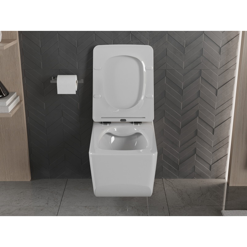Mexen Vera wc dubuo Rimless su lėtai nusileidžiančiu plonu dangčiu, duroplast, baltas - 30164000