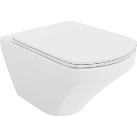 Mexen Vito WC dubuo Rimless su lėtai užsidarančiu slim dangčiu, duroplast, balta blizgi - 30174000