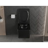 Mexen Vera Rimless WC dubuo su lėtai nusileidžiančiu slim dangčiu, duroplastiku, juoda matinė - 30164070