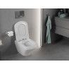 Mexen Vito wc dubenėlis Rimless su švelniai nusileidžiančiu plokščiu dangčiu, duroplastikas, blizgus baltas - 30174000