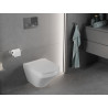 Mexen Vito wc dubenėlis Rimless su švelniai nusileidžiančiu plokščiu dangčiu, duroplastikas, blizgus baltas - 30174000