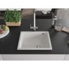 Mexen Pedro vienguba granitinė plautuvė 560 x 460 mm, Balta - 6508561000-20