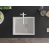Mexen Pedro vienguba granitinė plautuvė 560 x 460 mm, Balta - 6508561000-20