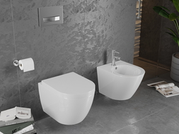 Mexen Lena tualeto dubuo su lėtai nusileidžiančiu kietu dangčiu, baltas blizgus - 30298000