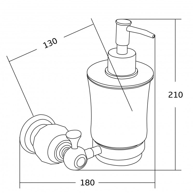 Mexen Estela muilo dozatorius, chromas - 7011540-00