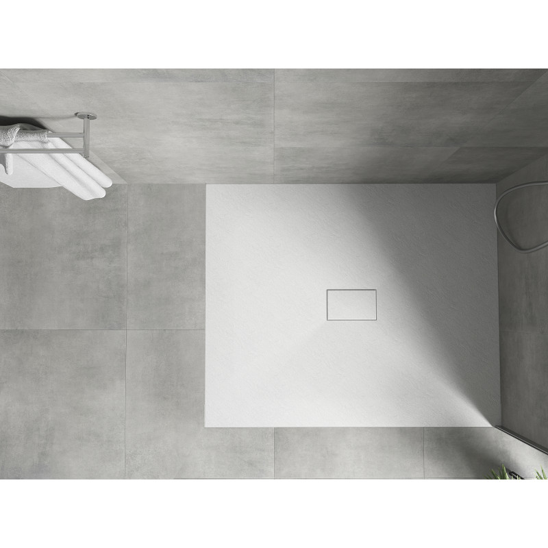 Mexen Hugo stačiakampė dušo padėklas SMC 110 x 100 cm, baltas - 42101011