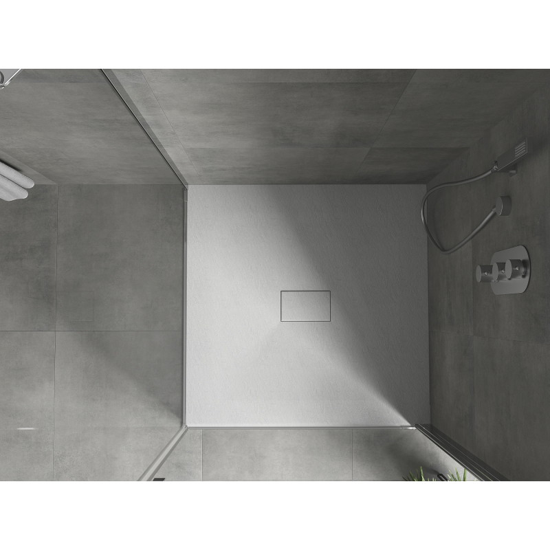 Mexen Hugo stačiakampis dušo padėklas SMC 100 x 100 cm, baltas - 42101010