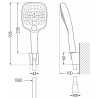 Mexen R-17 taškinis dušo rinkinys, chromas - 785175052-00