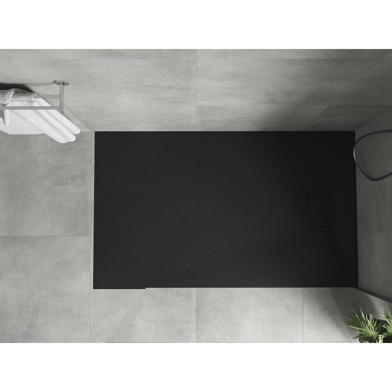 Mexen Hugo stačiakampis dušo padėklas SMC 150 x 80 cm, juodas - 42708015