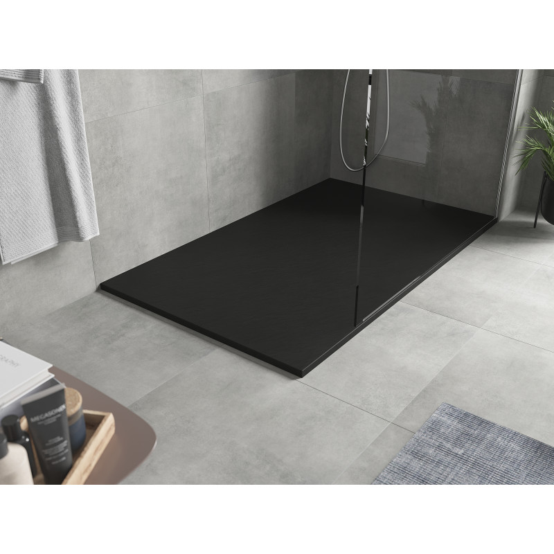 Mexen Hugo stačiakampė SMC dušo padėklas 140 x 80 cm, juodas - 42708014