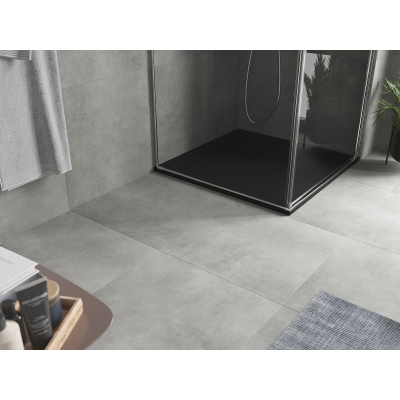 Mexen Hugo kvadratinis dušo padėklas SMC 80 x 80 cm, juodas - 42708080