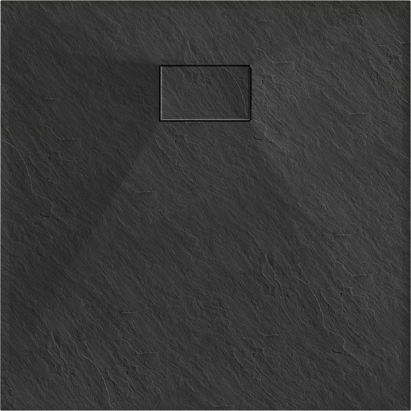 Mexen Hugo kvadratinis SMC dušo padėklas 70 x 70 cm, juodas - 42707070