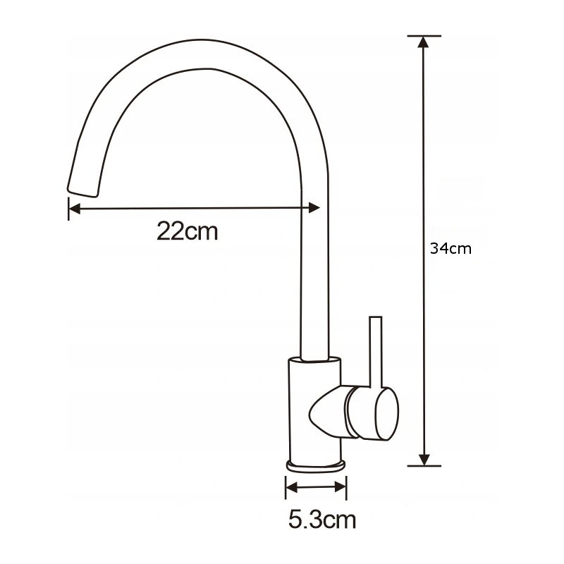Mexen Luna virtuvinis maišytuvas, chromas - 671400-00