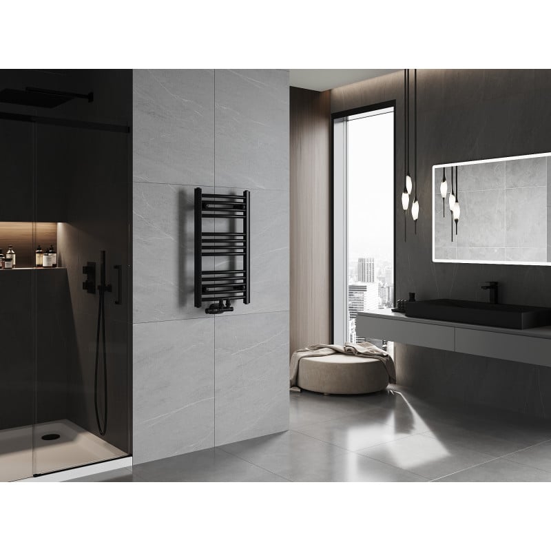 Mexen Ares vonios kambario radiatorius 700 x 400 mm, 240 W, juodas - W102-0700-400-00-70