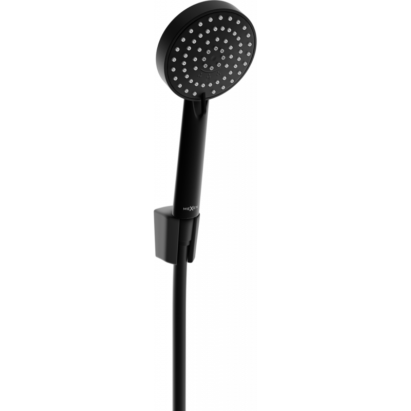 Mexen R-75 taškinis dušo komplektas, juodas - 785755052-70