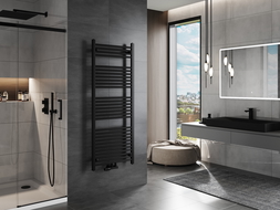 Mexen Mars vonios kambario radiatorius 1500 x 600 mm, 729 W, juodas - W110-1500-600-00-70