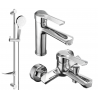 Mexen Sabre DF05 vonios komplektas, chromas - 72103DF05-00