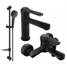 Mexen Sabre DF05 vonios rinkinio komplektas, juodas - 72103DF05-70