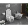 Mexen Lena WC dubuo be ratlankio su lėtai nusileidžiančia slim dangčiu, duroplast, balta/sidabrinė - 30224004