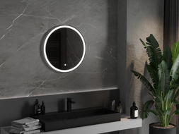 Mexen Gobi apvalus apšviestas vonios veidrodis, 60 cm, LED 6000K, antifog - 9801-060-060-611-00