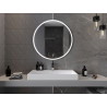 Mexen Gobi apšviestas vonios kambario veidrodis, apvalus 90 cm, LED 6000K, antifog - 9801-090-090-611-00