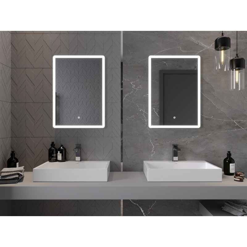 Mexen Navia apšviestas vonios veidrodis 50 x 70 cm, LED 6000K, antirūkas - 9803-050-070-611-00