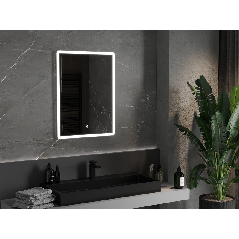 Mexen Navia vonios veidrodis su apšvietimu 60 x 80 cm, LED 6000K, antifog - 9803-060-080-611-00