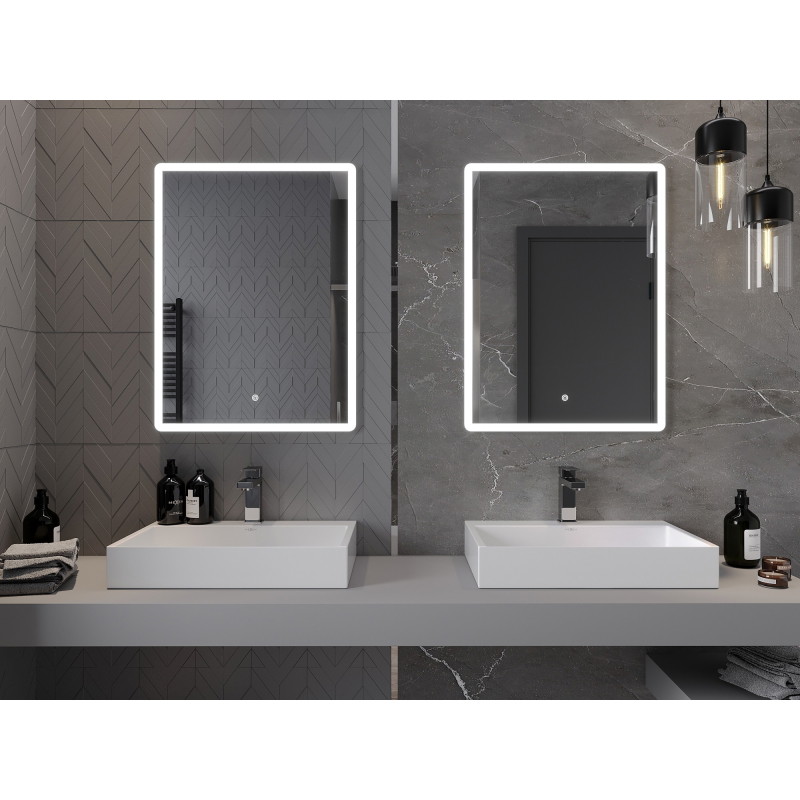 Mexen Navia apšviestas vonios veidrodis 60 x 80 cm, LED 6000K, priešrasotinis - 9803-060-080-611-00
