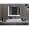 Mexen Navia vonios kambario veidrodis su apšvietimu 100 x 80 cm, LED 6000K, nuo rasos - 9803-100-080-611-00
