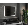 Mexen Navia vonios kambario veidrodis su apšvietimu 100 x 80 cm, LED 6000K, nuo rasos - 9803-100-080-611-00