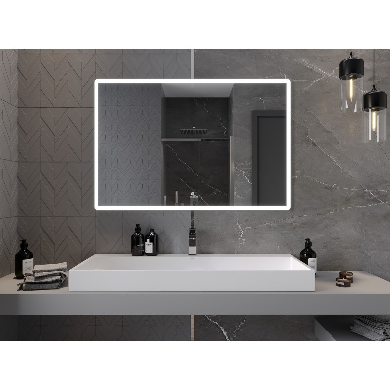 Mexen Navia apšviestas vonios veidrodis 120 x 80 cm, LED 6000K, apsauga nuo rasojimo - 9803-120-080-611-00