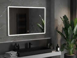 Mexen Navia apšviestas vonios veidrodis 120 x 80 cm, LED 6000K, apsauga nuo garų - 9803-120-080-611-00