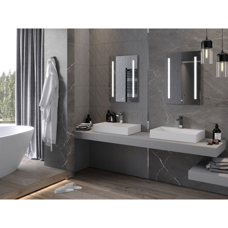 Mexen Remi apšviestas vonios veidrodis 50 x 70 cm, LED 6000K, antypara - 9804-050-070-611-00