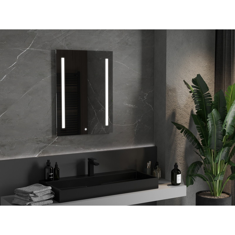 Mexen Remi LED apšviestas vonios kambario veidrodis 60 x 80 cm, LED 6000K, anti-rūkas - 9804-060-080-611-00