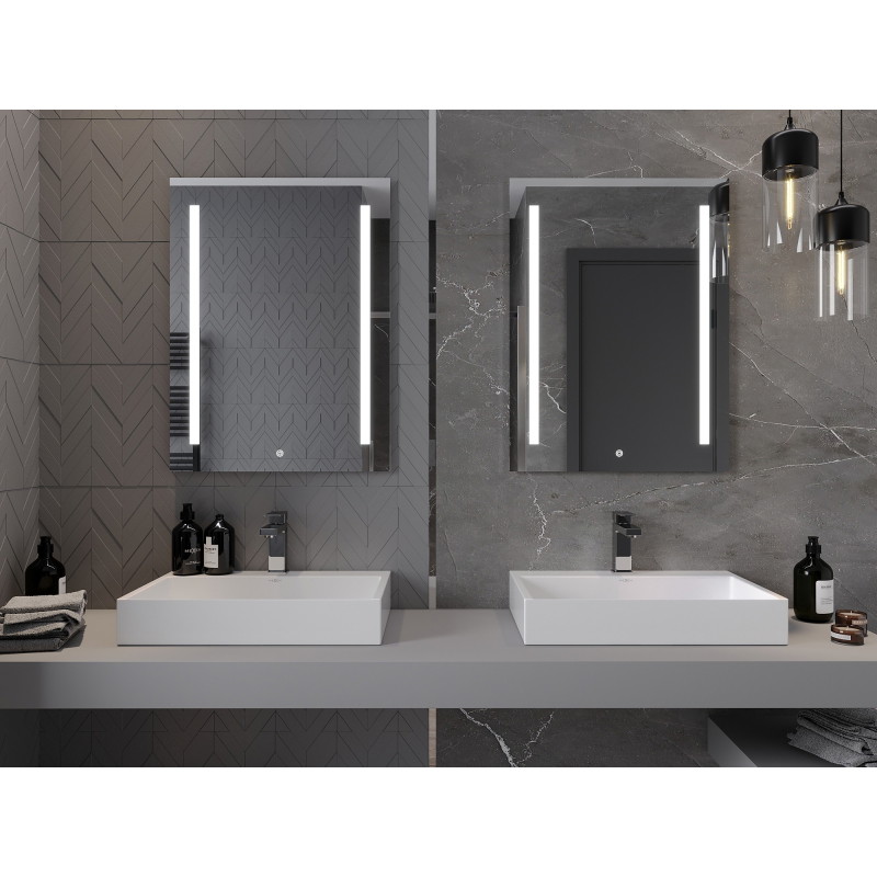 Mexen Remi apšviestas vonios veidrodis 60 x 80 cm, LED 6000K, priešrūkinis - 9804-060-080-611-00