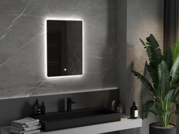 Mexen Sun apšviestas vonios veidrodis 50 x 70 cm, LED 6000K, apsauga nuo garų - 9807-050-070-611-00