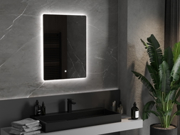 Mexen Sun apšviestas vonios veidrodis 60 x 80 cm, LED 6000K, antibukas - 9807-060-080-611-00