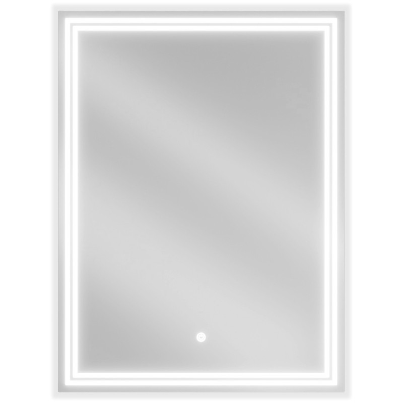 Mexen Taco apšviestas vonios veidrodis 60 x 80 cm, LED 6000K, anti-garu - 9805-060-080-611-00