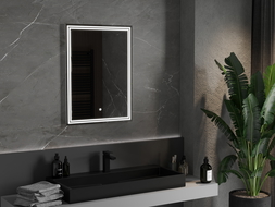 Mexen Taco apšviestas vonios veidrodis 60 x 80 cm, LED 6000K, apsauga nuo garų - 9805-060-080-611-00