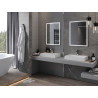 Mexen Taco apšviestas vonios veidrodis 60 x 80 cm, LED 6000K, anti-garu - 9805-060-080-611-00