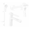 Mexen Sabre DF05 dušo komplektas, Balta - 72104DF05-20