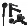 Mexen Sabre R05 vonios komplektas, juodas - 72103R05-70
