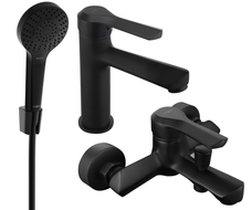 Mexen Sabre R05 vonios sistemos komplektas, juodas - 72103R05-70