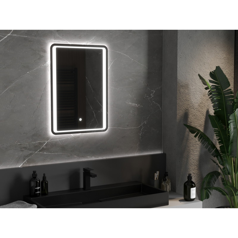 Mexen Zusa apšviestas vonios veidrodis 50 x 70 cm, LED 6000K, nuo rasojimo - 9808-050-070-611-00
