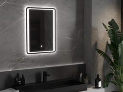 Mexen Zusa apšviestas vonios veidrodis 50 x 70 cm, LED 6000K, nuo rasojimo - 9808-050-070-611-00